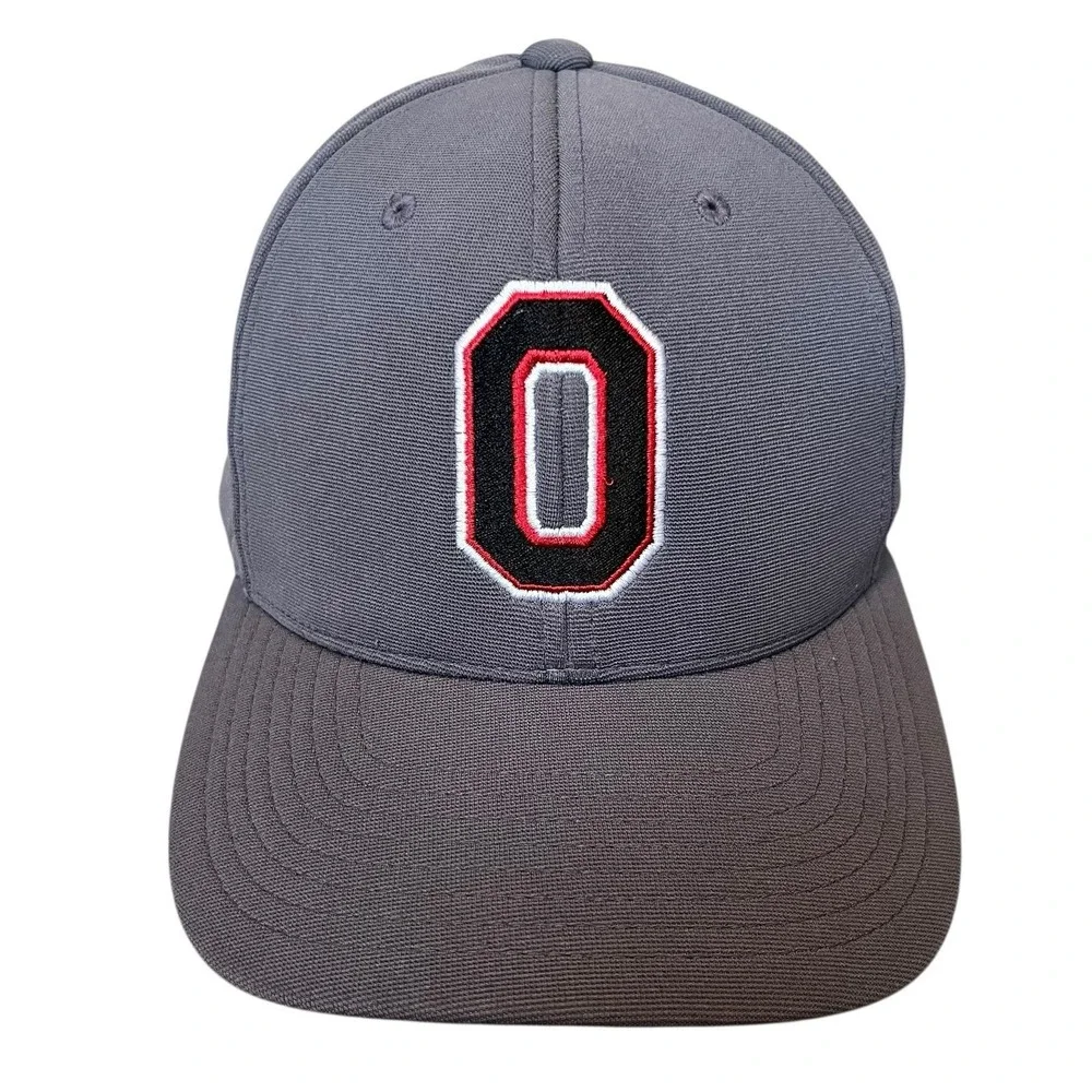 Ohio State Buckeyes Hat Cap Adult Gray Hook & Loop M2 Technology Pacific Headwea